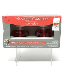 Yankee Candle Macintosh Apple Oil Plug In Refill 2 Pack 0.625 FL OZ Each - £13.51 GBP