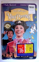NEW Disney Masterpiece Mary Poppins Limited VHS 1997 w/ Collectible Song Booklet - £19.16 GBP