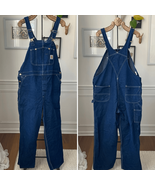 Vintage Carhartt Mens 88FB Denim High Back Bib Overalls 70s Railroad 46 ... - $99.89 CAD