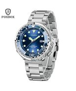 FOXBOX Men Diver Watch Sport Quartz Silicone Strap Luminous Waterproof Gift - $49.90+