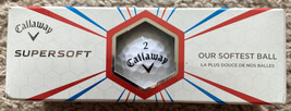 Callaway Supersoft Pack Of 3 White Golf Balls New in Package - £15.73 GBP