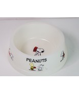 Peanuts Snoopy Dog Food Water Bowl Lightweight Plastic Vintage - £15.49 GBP