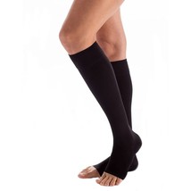 CAROLON Couture Below Knee, Open Toe Socks, Regular Length, 20-30mmHg Bl... - $24.25