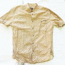 Woolrich Mens Outdoor Print Short Sleeve Button Up Shirt Size Large L - £31.55 GBP
