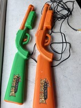 Big Buck Hunter Pro Arcade Game Green &amp; Orange Guns Only - NO SENSOR! Fr... - $48.38