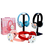 Hello Kitty Earmuffs Wireless Bluetooth 5 Headphones Foldable Headset Mi... - £20.93 GBP