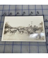 Vintage Postcard 1930s Native Cowboys And Cattle Main Highway Panama - $178.77 MXN
