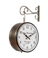 Antique Victoria Station Double Sided Railway Clock Wall Clock Home Deco... - €71,07 EUR