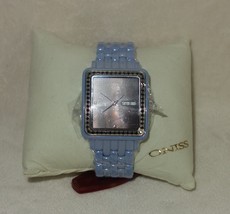Oniss Paris crystal Accented  Hi tech blue Ceramic brown dial Watch new - £116.59 GBP