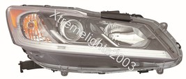 fits HONDA ACCORD LX SEDAN 2016-2017 RIGHT PASENGER W/O DRL HEADLIGHT HE... - £148.60 GBP