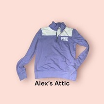 pink xs purple and white sweatshirt pre owned - $471.22 MXN