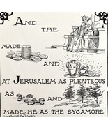 1901 Bible Passage Chronicles 1:15 Victorian Word Symbol Puzzle Religiou... - $19.99