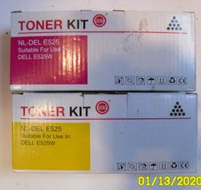 Toner Kit -NL-Del E525 For Use Dell E525W 2 Color  Yellow,  Magenta? - £34.82 GBP