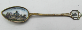 Antique 800 Silver Enamel Souvenir Spoons German Reichstrags Gebaude mak... - $40.19