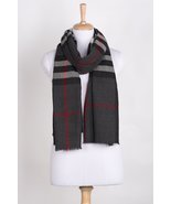 Checks with Small Diamond Weave - Charcoal Black White - £78.69 GBP