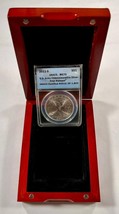 2011-S S$1 US Army Commemorative Silver ANACS MS70 First Release w/ Box - £78.85 GBP