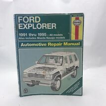 FORD EXPLORER, MAZDA NAVAJO 1991 thru 1995 - Haynes Repair Manual - USED - $11.73