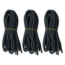 3 pairs 5mm Thick Heavy duty Round Hiking Work Boot Shoe laces Military Strings - £7.03 GBP