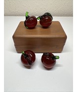 Vintage 1960s Hand-blown Italian Glass Fruits - 4 Pieces - Miniatures - ... - $279.47 MXN