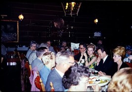 1967 Old Spinning Wheel Restaurant Hinsdale IL Family Dinner Kodachrome Slide - £2.33 GBP