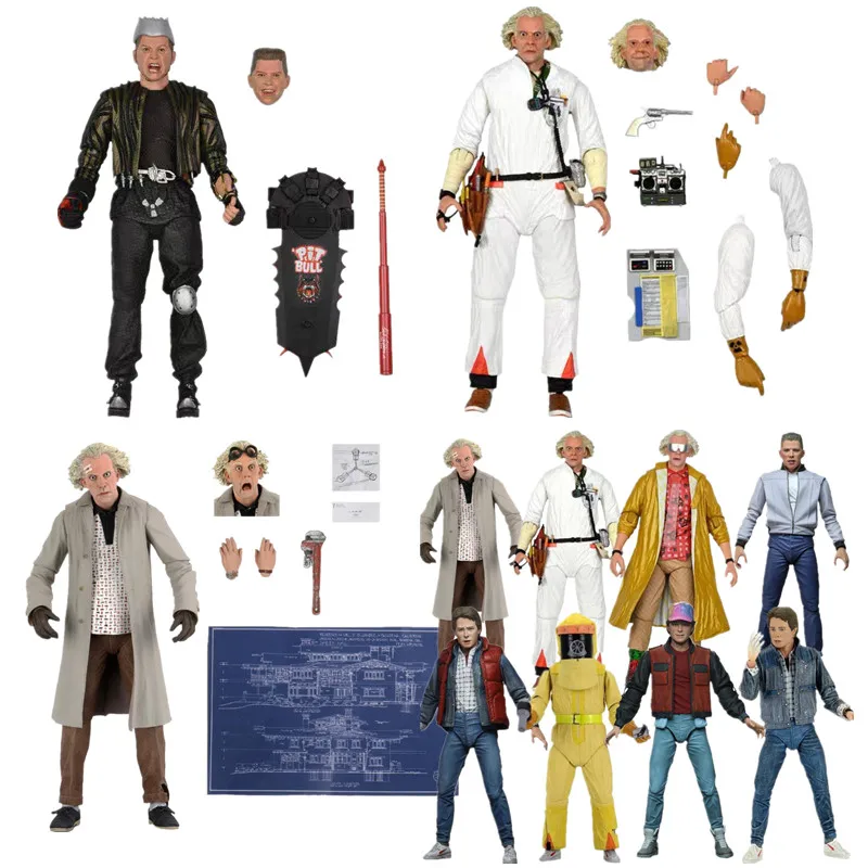 NECA Back To The Future Ultmate Biff Griff Figure Part II Tannen Marty Mcfly Doc - £50.67 GBP+