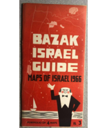 BAZAK ISRAEL GUIDE three vintage fold-open maps in folder (1966) - €16,89 EUR