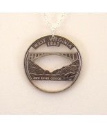 West Virginia, Cut-Out Coin Jewelry, Necklace - £15.32 GBP