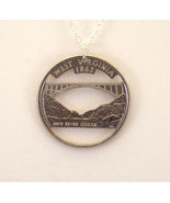 West Virginia, Cut-Out Coin Jewelry, Necklace - £18.84 GBP