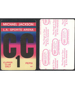 Michael Jackson OTTO Cloth Pepsi L.A. Sports Arena Backstage Pass from t... - £8.33 GBP