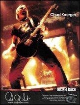Nickelback Chad Kroeger 2009 PRS Singlecut guitar ad 8 x 11 advertisement print - £3.37 GBP