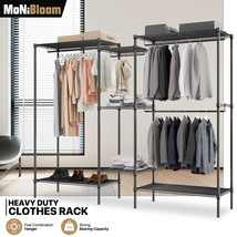Garment Rack Stand Metal Adjustable Closet Organizer Stand Clothes Stora... - £161.33 GBP
