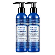 Dr. Bronner&#39;s - Organic Hair Crme (Peppermint, 6 Ounce, 2-Pack) - Leave-In Cond - £30.36 GBP