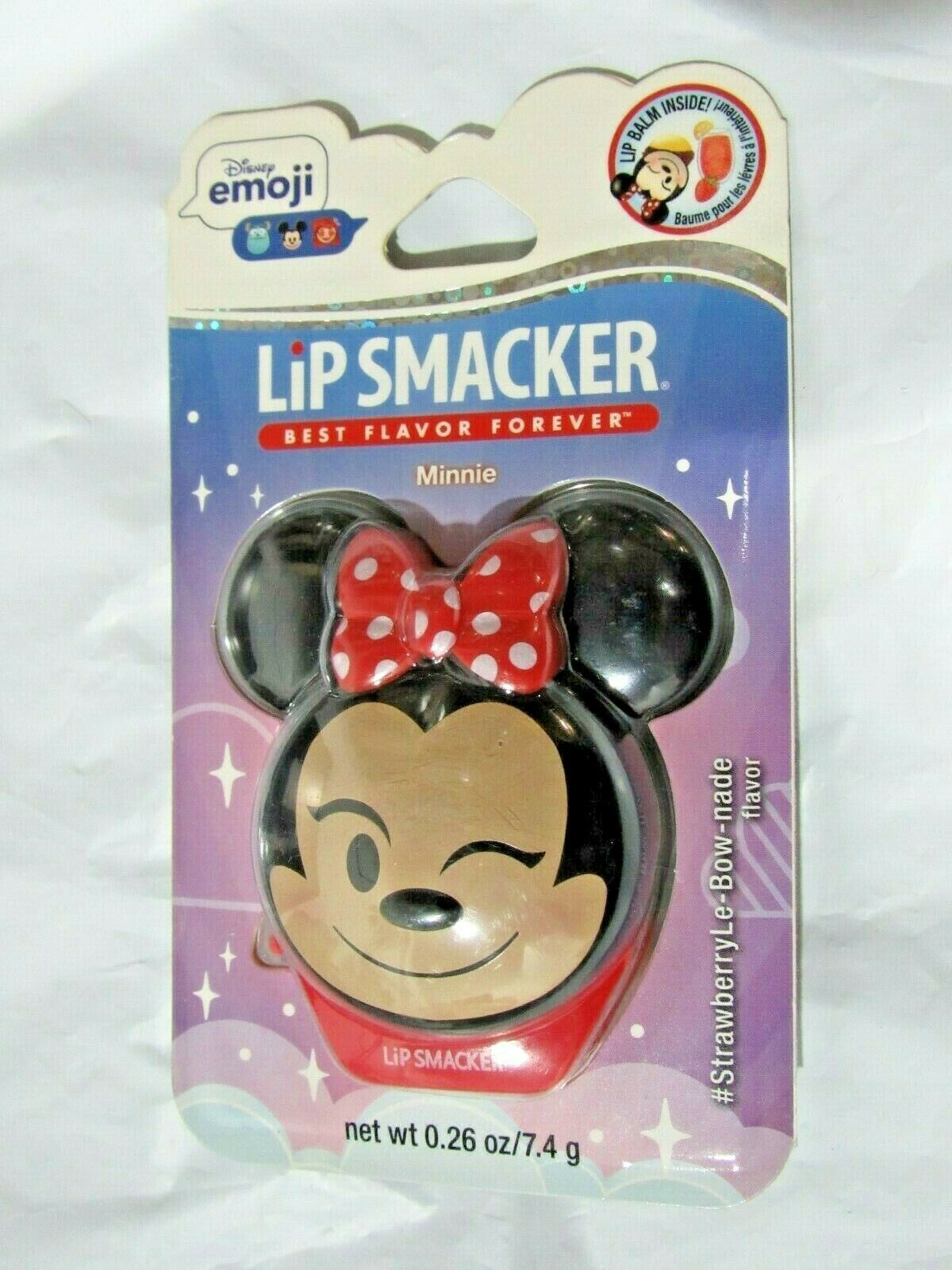 Primary image for Lip Smacker Disney Tsum Tsum Winking Minnie Flavor StrawberryLe-Bow-nade .26oz