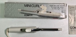 Vtg  Conair Mini Curls Curling Iron 3/8th&quot; Barrel Super Thin Extra Tight... - $31.49