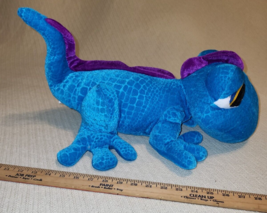 21 in. Six Flags Plush Blue Iguana Gecko Lizard Stuffed Animal FREE SHIP... - £22.56 GBP