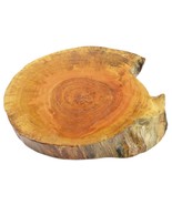 Rustic Tree Trunk Board Wooden Bark Serving Platter Cutting Round Centre... - £14.86 GBP+