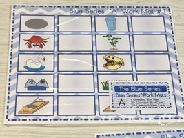 The Blue Series - Vowel A WorkMats (40 cards-4 Laminated WorkMats) Montessori - £15.92 GBP
