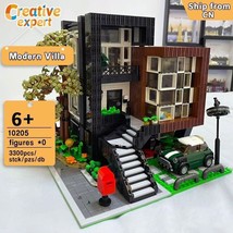 Korean Modern Villa Building Blocks Experts Street MOC Bricks DIY Model Toys Set - £164.24 GBP