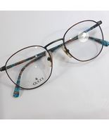 Gucci GG 1241 FB9 eyeglasses frame 50-20-140 blue brown round women's gl... - $135.00