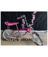 20&quot; CUSTOM LOWRIDER BIKE IN CHROME/PINK, CANDY METALIC PINK FRAME, FLAT ... - £1,786.83 GBP