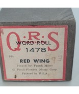 Player Piano Roll QRS 1478 RED WING Vintage Played by Frank Milne USA Mu... - $12.82