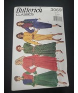Butterick 3069 Misses/Womens Dress Sewing Pattern Vintage Size 12-16 Unc... - $95.50 MXN