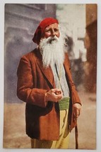 Old Man with White Beard Pipe Napoli Costume Caprese Spadaro Postcard G29 - £7.00 GBP