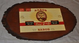 VINTAGE TOBACCO NABOB CIGAR BOX LITHOGRAPH LABELS~SMOKE On Plaque - $31.78