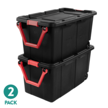 Extra Large Storage Bin, 40 Gallon Wheeled Plastic Storage Container wit... - $57.20