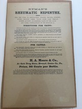 Rymans Rheumatic Medicine Advertisement H.A. Moore Vtg Rheumatologist Gift Idea - $24.99
