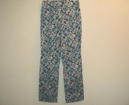 NEW Sigrid Olsen Pants Size 4 Slacks Cafe Fresca Abstract Blue &amp; Purple - £15.54 GBP