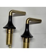 Kohler 27010-4-BMB Occasion Bathroom Faucet Lever Handles - Black/Gold - $259.96 CAD