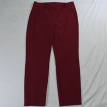 J.CREW 6 Maroon Red J5292 Ruby Slim Cropped Dress Pants - £19.25 GBP