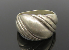 KABANA 925 Sterling Silver - Vintage Shiny Dome Band Ring Sz 10 - RG11375 - £42.05 GBP